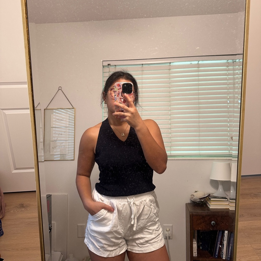 Navy Halter Top